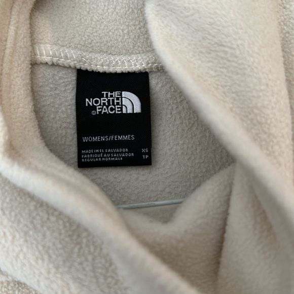The North Face Crème fleece light weight Pullover Cropped Sweater WM XS - Picture 4 of 4